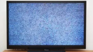 テレビ画面にブロックノイズが入る