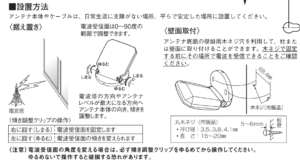 室内アンテナを自分で取り付ける方法