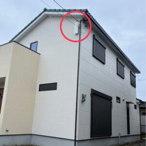 みずほアンテナによる新築戸建てのアンテナ工事を紹介