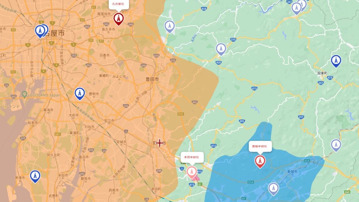 岡崎市の電波事情