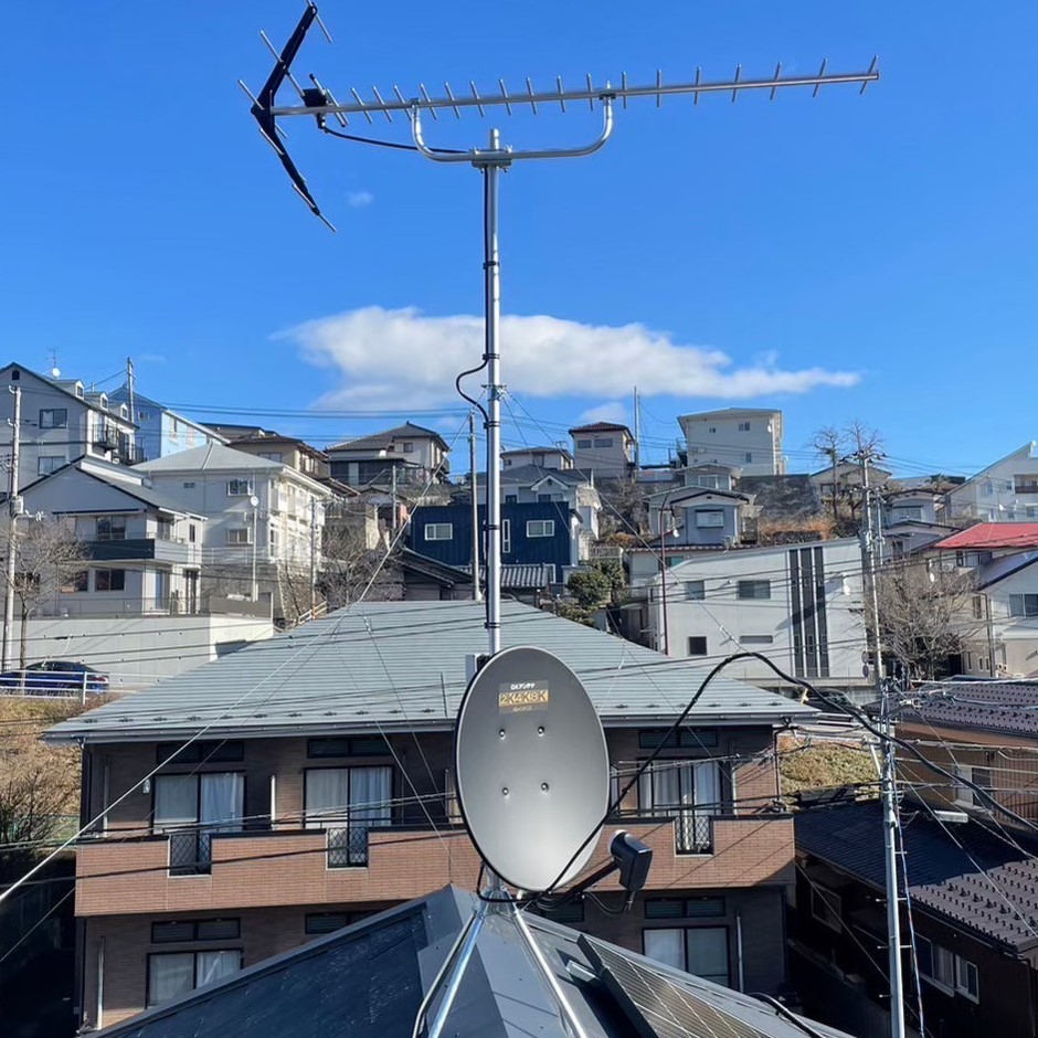 宮城県のアンテナ工事例