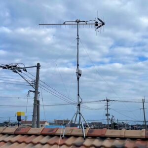 2024年12月12日　福岡県豊前市赤熊K様邸　UHFアンテナ設置工事