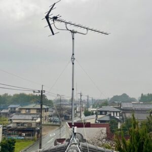 2024年12月8日　福岡県みやま市山川町原町K様邸　UHFアンテナ交換工事