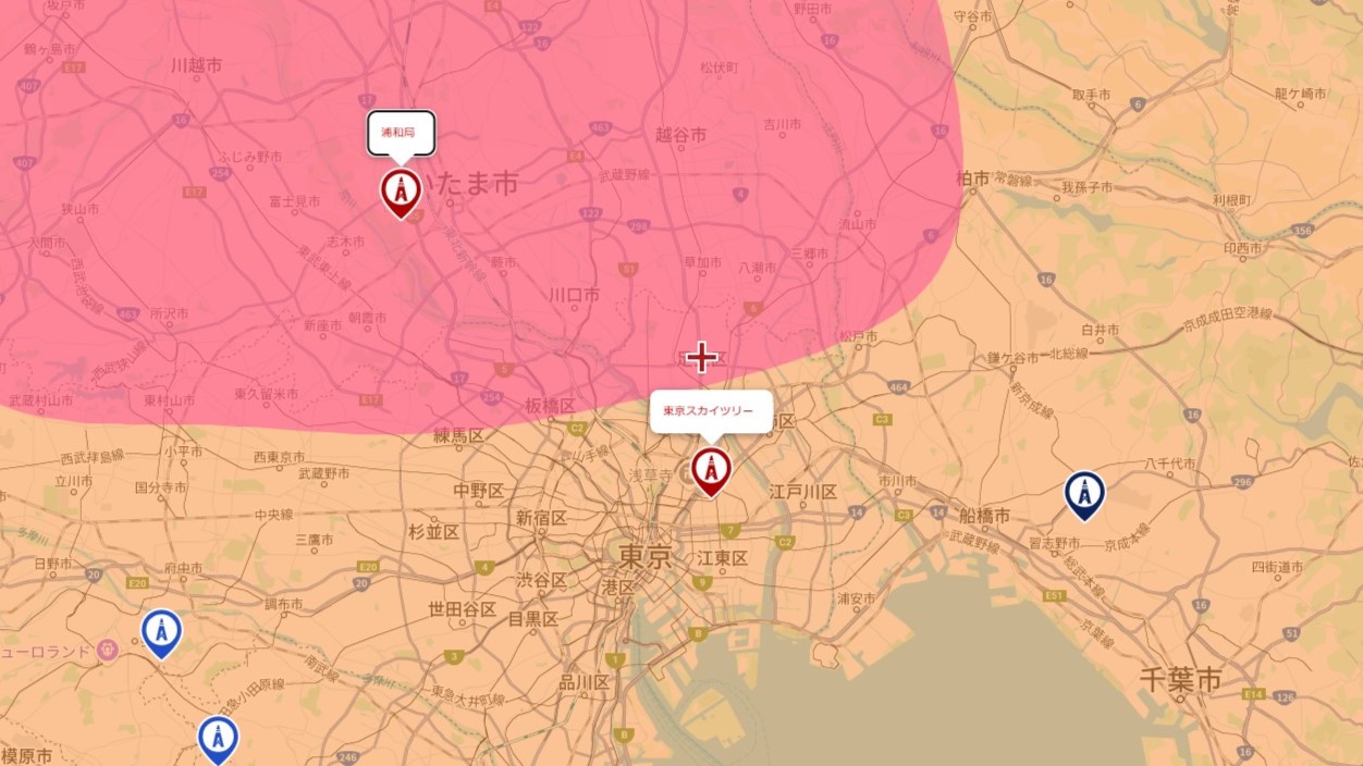 足立区の電波事情