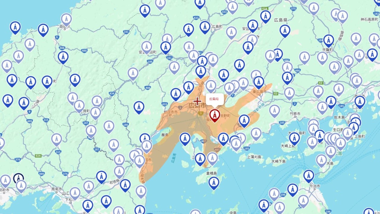 広島市の電波事情
