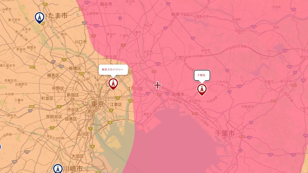 市川市の電波事情