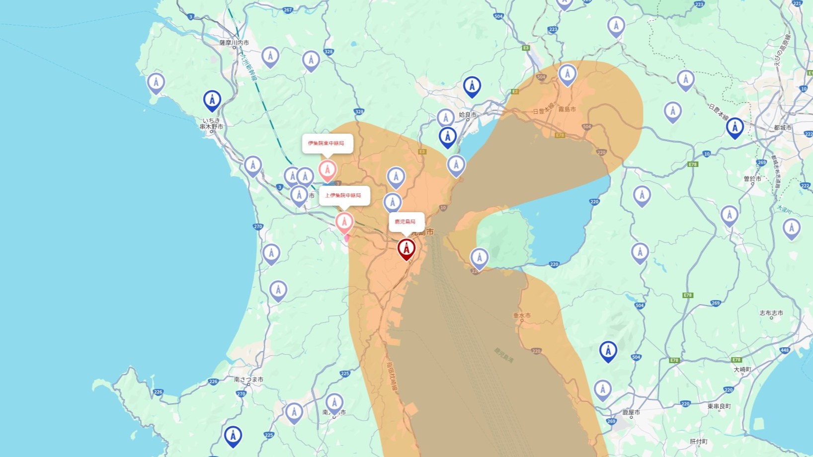 鹿児島市の電波事情