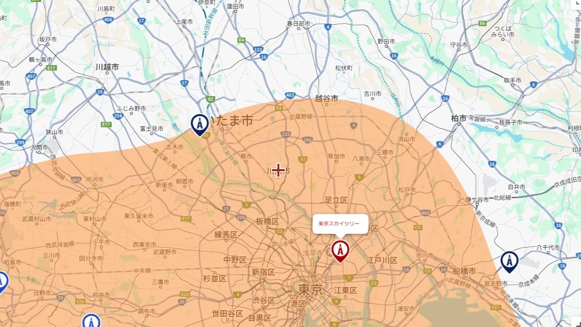川口市の電波事情