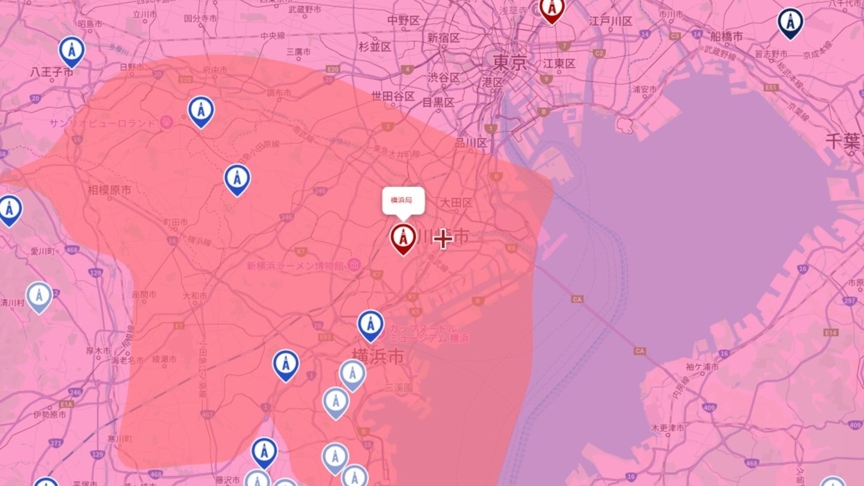 川崎市の電波事情