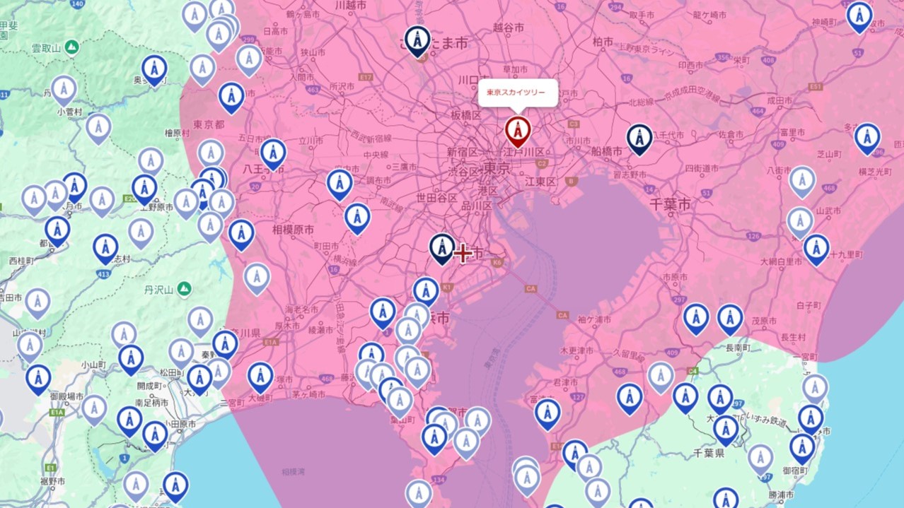 川崎市の電波事情
