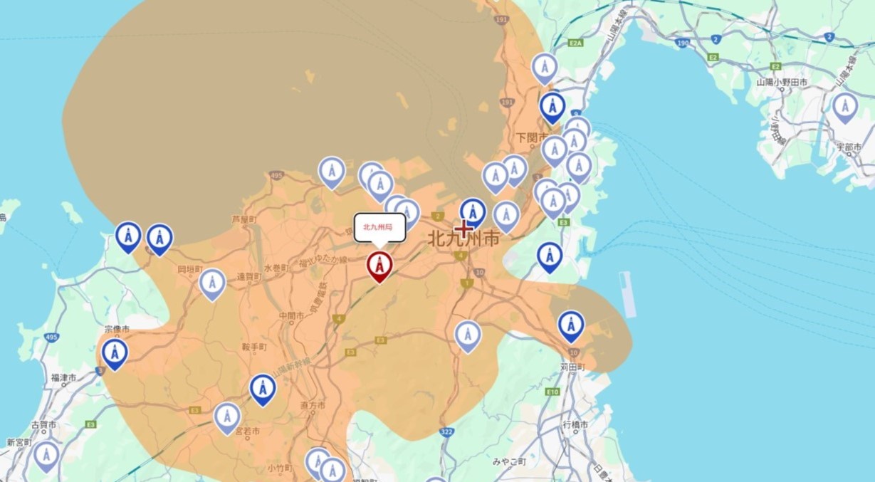 北九州市の電波事情