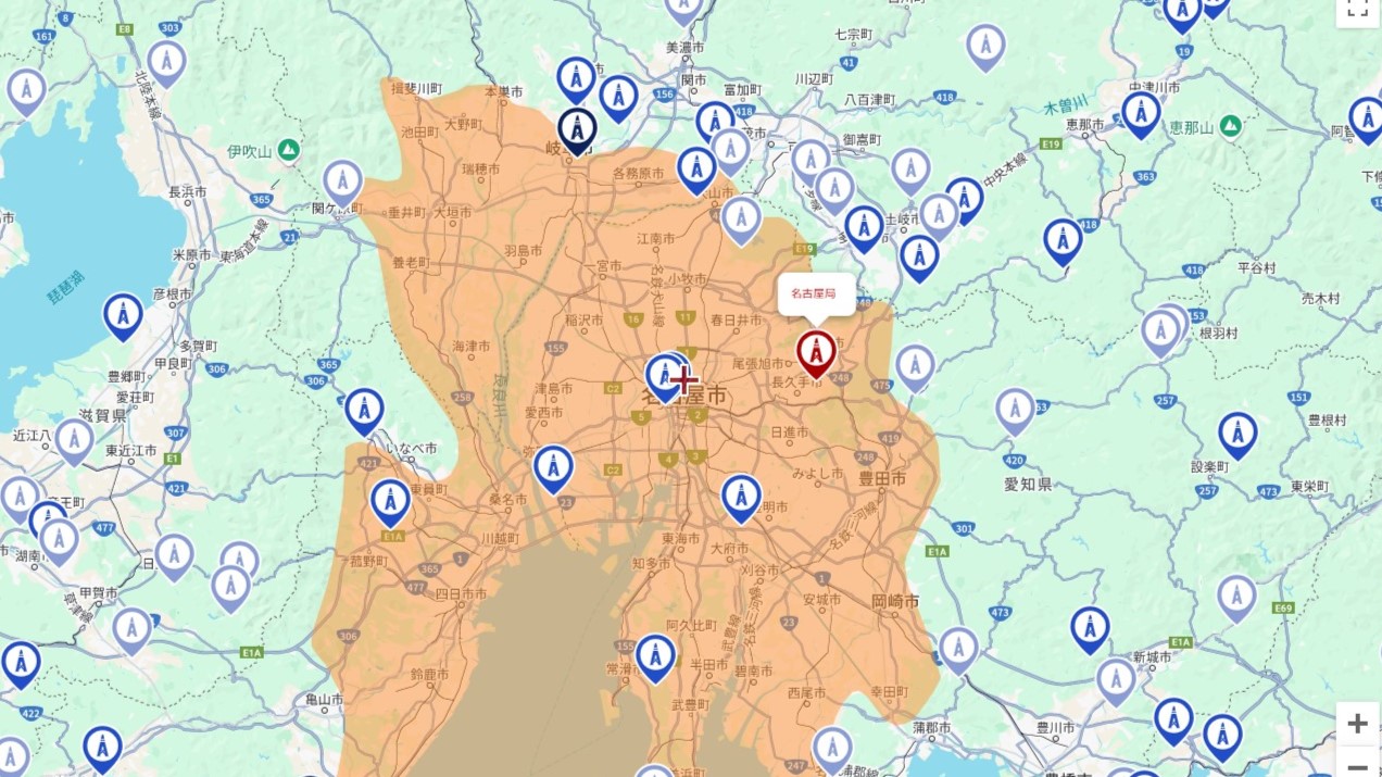 名古屋市の電波事情