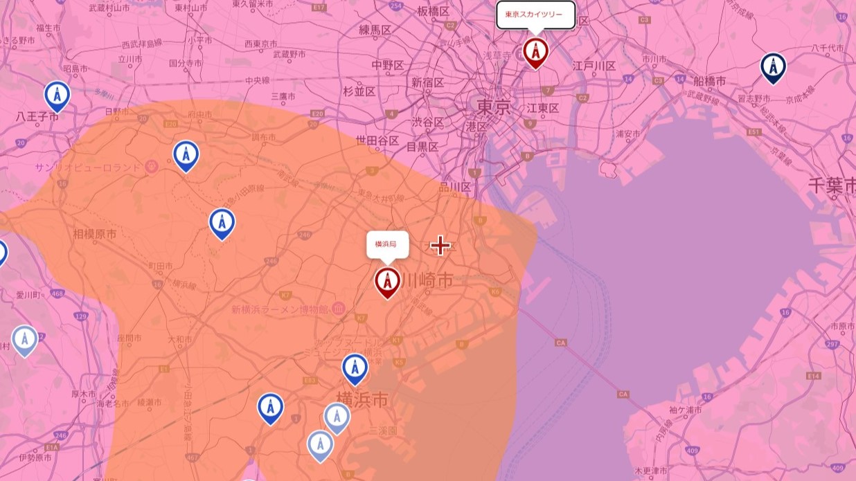大田区の電波事情
