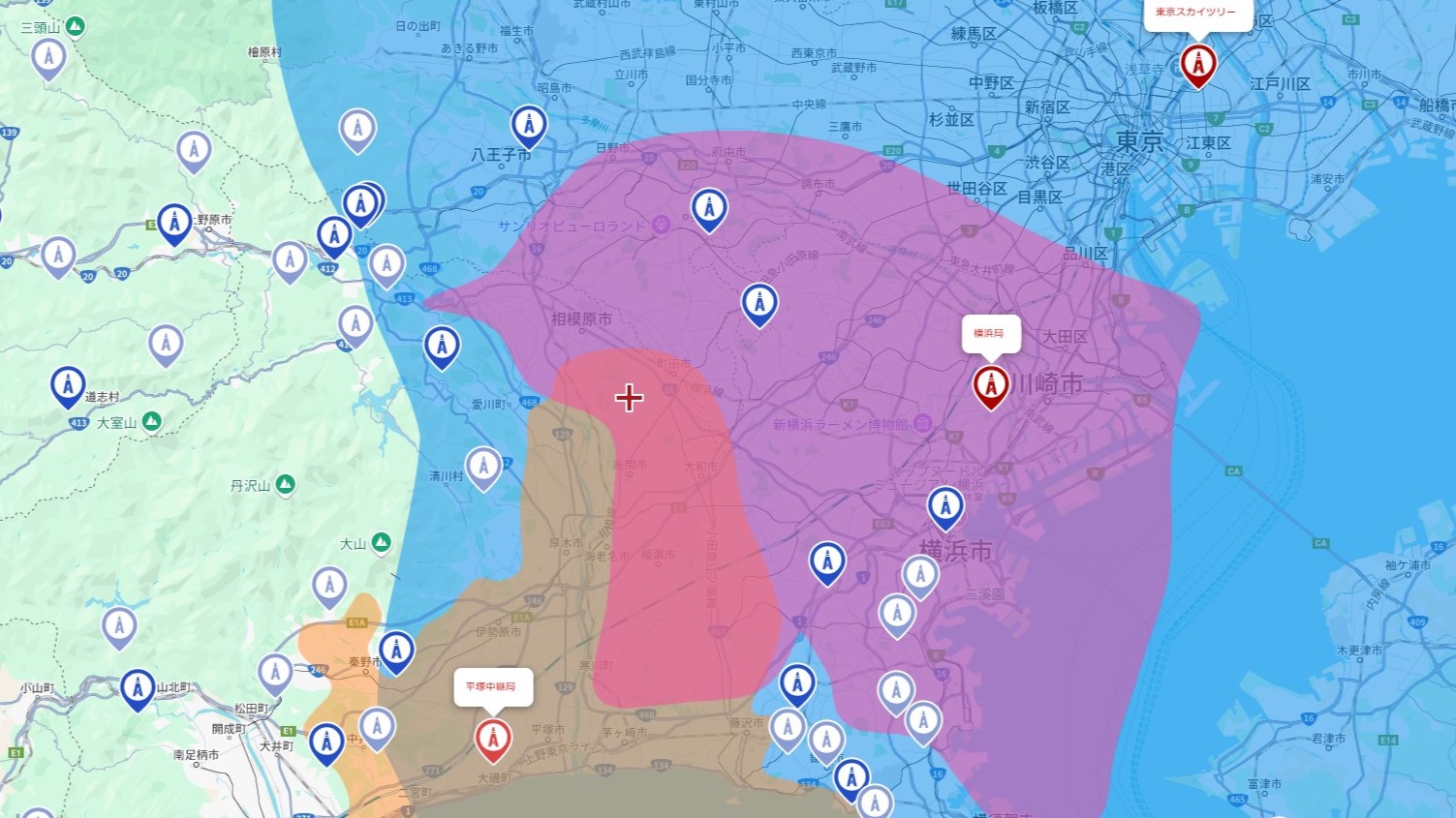 相模原市の電波事情