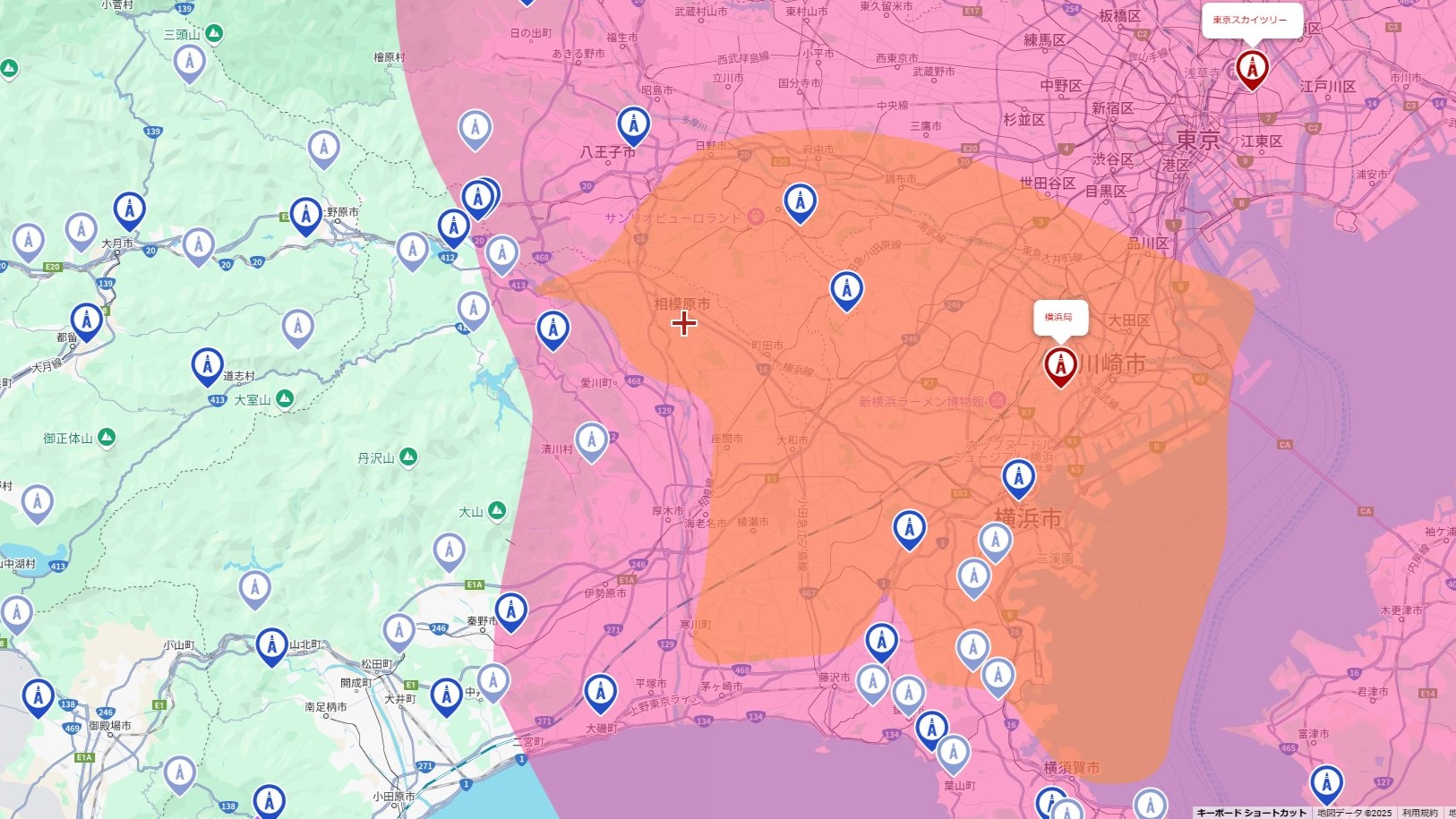 相模原市の電波事情