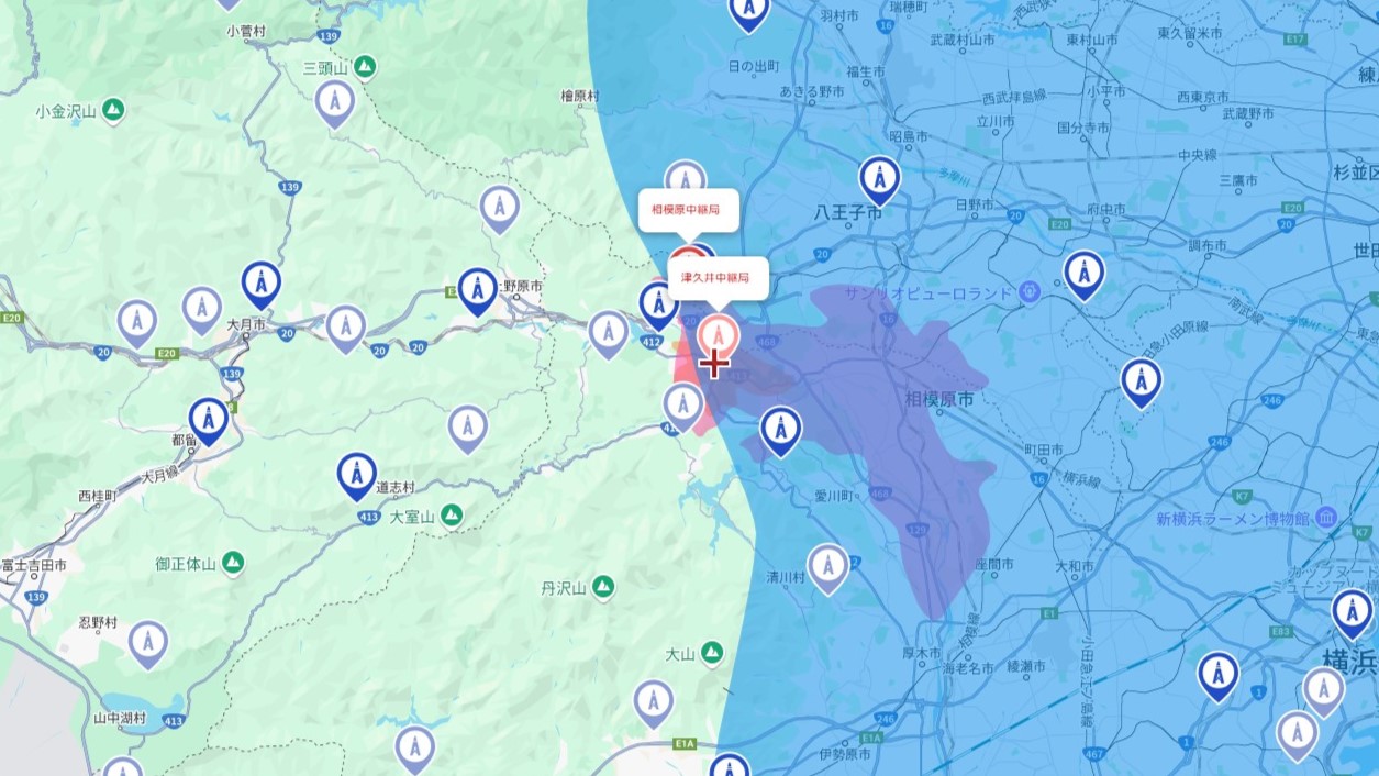 相模原市の電波事情