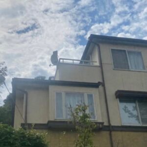 2025年2月2日　静岡県周智郡森町森H様邸　デザインアンテナと4K8K対応BS/CSアンテナ設置工事＜三井ホーム＞