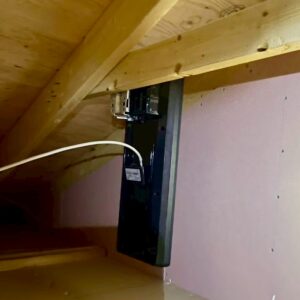 2025年4月6日　福岡県北九州市若松区浜町M様邸　デザインアンテナ+4K8K対応BSCSアンテナ設置工事