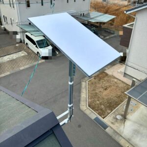2025年4月8日　岡山県岡山市北区津島東S様邸　スターリンクアンテナ設置工事