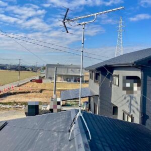 2025年4月2日　佐賀県佐賀市兵庫町西渕K様邸　UHFアンテナ設置工事
