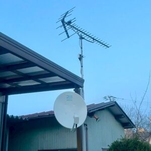 2025年4月10日　宮城県仙台市太白区茂庭S様邸　4K8K対応BSCSアンテナ交換工事