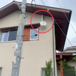 2025年6月7日　福岡県春日市須玖南T様邸　デザインアンテナと4K8K対応BS/CSアンテナ設置工事