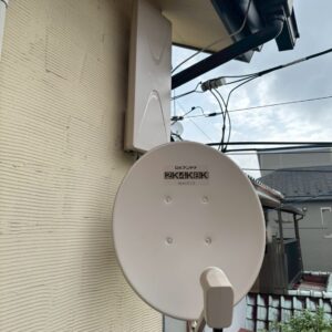 2025年7月6日　埼玉県春日部市藤塚S様邸　デザインアンテナと4K8K対応BS/CSアンテナ設置工事