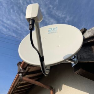 2025年8月5日　福岡県朝倉市古毛S様邸　4K8K対応BSCSアンテナ交換工事