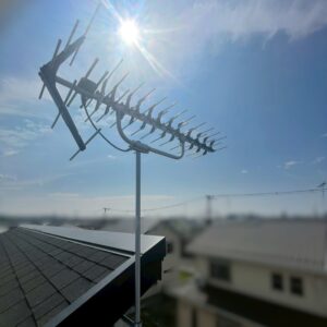 2025年8月2日　埼玉県東松山市美原町N様邸　パラスタックアンテナ設置工事