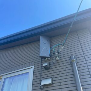 2025年8月17日　三重県いなべ市員弁町大泉新田T様邸　デザインアンテナ設置工事