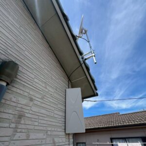 2025年8月17日　愛知県江南市木賀本郷町Y様邸　デザインアンテナと4K8K対応BS/CSアンテナ設置工事