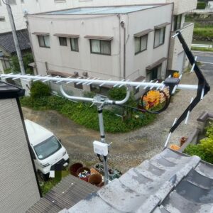 2025年8月12日　岡山県岡山市中区小橋町S様邸　UHFアンテナ設置工事