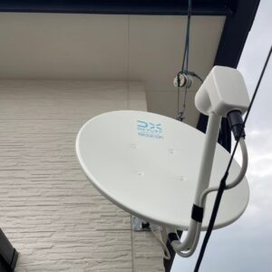 2025年8月18日　福岡県行橋市行事S様邸　デザインアンテナ+4K8K対応BSCSアンテナ設置工事