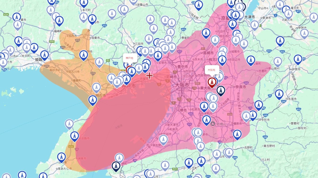 芦屋市の電波事情