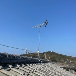 2025年10月22日　福岡県福津市屋崎G様邸　UHFアンテナ交換工事