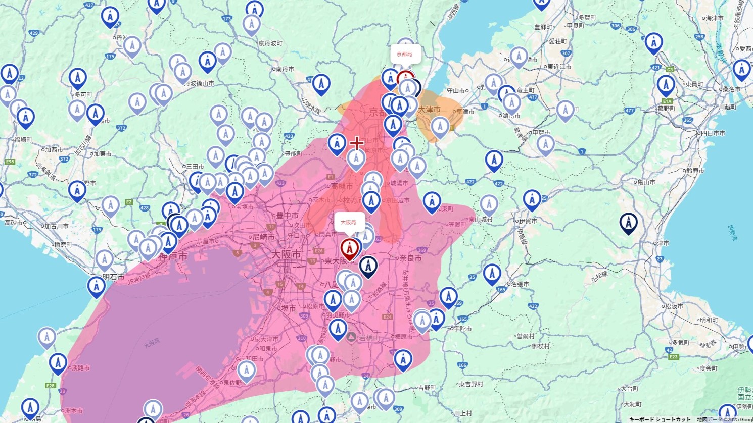 長岡京市の電波事情