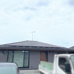 2025年10月9日　大分県中津市万田M様邸　UHFアンテナ設置工事