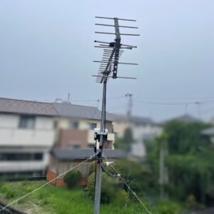 2025年10月10日　福岡県大牟田市黄金町Y様邸　UHFアンテナ交換工事
