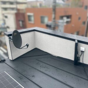 2025年10月21日　東京都板橋区板橋M様邸　デザインアンテナ+4K8K対応BSCSアンテナ設置工事